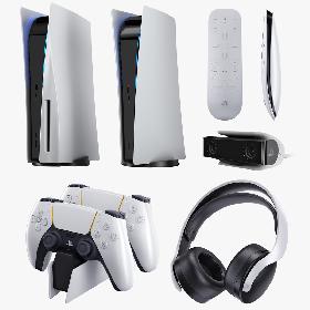 3D model Sony Playstation 5 Collection PS5 2020